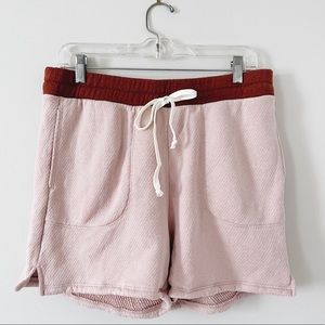 Madewell | MWL  Airyterry Stitched-Pocket Sweatshorts | Pink